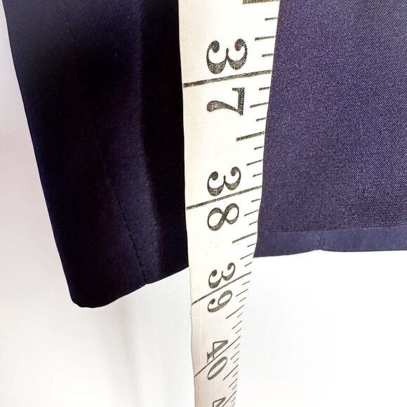 Susana Monaco Blue Flower Print 100% Silk Baby Doll Empire Dress Size 8 - Picture 12 of 12